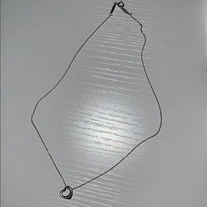 Tiffany & Co. Open Heart Pendant Necklace